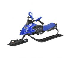 [pro.tec] Lenkschlitten Schlitten Kinderschlitten Bobschlitten Ski Bob Rodel Blau bis 40 kg