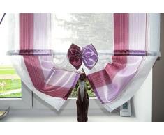 TOP Kindergardine Set Fertiggardine aus Voile NEU Top Design SET Schöne Gardine AK1 Modern (Rosa)