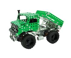 Tronico 10076 - Metallbaukasten Mercedes Benz Unimog, Junior Serie, Maßstab 1:24, 563-teilig, grün