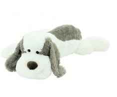 Sweety-Toys 5000 Riesen Plüschhund 80 cm weiss-grau