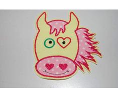 Stick Applikation Pferd Pferdekopf Kuschel zum aufbügeln Flicken Aufnäher Patch