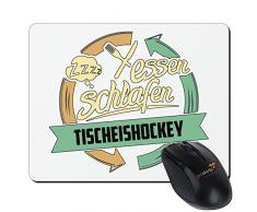 getshirts - RAHMENLOS® Geschenke - Mousepad - Sport Tischeishockey - weiss uni