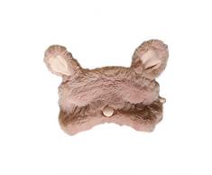 Cupcinu Netter weißer Plüschkaninchen-Augenmaskeplüsch-Schattenschlaf-Augenmaskekarikaturreise-Schlafglas-Sonnenschutzgläser tragbarer Schlafsack entlasten Augenermüdungs-dunkle Kreisabdeckung size 19cm*10cm (style A)