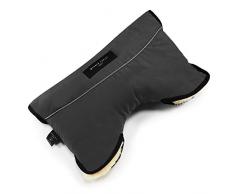 Kinderwagen-Muff aus Lammfell von WERNER CHRIST BABY - MOFFY ist der ideale Handwärmer für Buggys beim Spazieren mit Ihrem Baby, medizinisches Fell, einfache Handhabung, Handmuff in grau (stone)