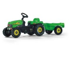 Rolly Toys rollyKid-X Trettraktor mit Anhänger (für Kinder von 2,5 bis 5 Jahren, Heckkupplung) 012169