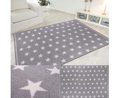 andiamo Design Teppich Sternenhimmel Sterne Himmel, hellgrau oder dunkelgrau in 4 Größen, Größe:80 x 150 cm