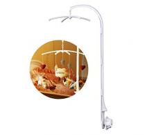 TBoonor BabyMobile Halter 34 Inch Baby Mobile Arm Halterung für hängende Spielzeuge Arm Halterung für Babybett/Kinderbet(ohne Spielzeug und ohne Spieluhrmodul)