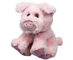 Inware 6429 - Kuscheltier Schwein Peggy, rosa, sitzend, 19 cm, Schmusetier, Plüschtier