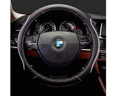 Automotive Universal Fit Mikrofaser Leder Lenkradbezug Anti Slip Stitch Auf Wickelbezug Passend für die meisten Autoräder, Farbe, B