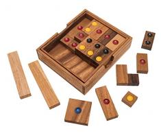 All in one (Hans-Rainer Krämer, Deutschland, 1998), 8 Schiebespiele in einem, Holzspiel, Denkspiel, Knobelspiel, Geduldspiel aus Holz, Khan Pan