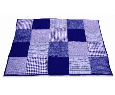 TAFTAN BX -193 100% Baumwolle Karierter Patchwork Krabbeldecke, 100 x 80 cm, in 10 farben verfügbar