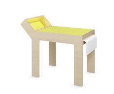 Tisch Struppi aus Holz, pflegeleicht, für Kinder, Maltisch, Farbe:Limette