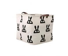 Dooxi Faltbare Kinder Aufbewahrungskörbe Wäschesammler Aufbewahrungskiste Kinderzimmer Wäschekörbe Aufbewahrungsboxen Organizer Korb Spielzeugkiste