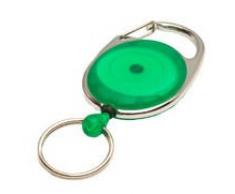 Jojo REKO 220 mit Schlaufenclip und Schlüsselring, Grün