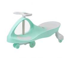 Bobbycars & Rutscher Ride On Swivel Scooter Kinder Wiggle Gyro Swing Auto Kinder leise blinkende Schaukel Auto, Rad ohne Einstellung keine Batterie Junge Mädchen Spielzeug Keine Notwendigkeit, einzuri