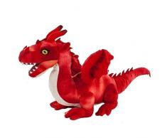 Teddys Rothenburg Stofftier Drache rot 40 cm stehend Plüschdrache Kuscheltier Drache Plüsch Stoffdrache