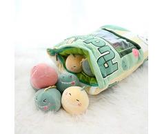 MIAOGE Eine Tüte Snackkissen 8 STK. Kleine Plüschwale Spielzeug Pink Sakura Rabbit Animestuffed Doll Simulation Candy In Bag Throw Pillow