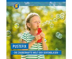 Pustefix Zauberbär Blau I 180 ml Seifenblasenwasser I Bubbles Made in Germany I Seifenblasen Spielzeug für Kindergeburtstag, Hochzeit, Sommerparty & als Gastgeschenk I Spaß für Kinder & Erwachsene