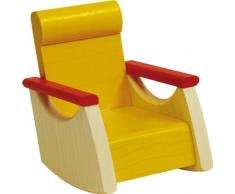 Rülke Holzspielzeug 22645 Puppenhauszubehör, gelb, rot, holzfarben