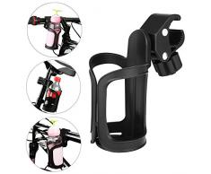 AumoToo Fahrrad Getränkehalter, 360 Grad Rotation Getränk Flaschenhalter Kinderwagen Cup Halter für Fahrräder, Mountainbikes, Kinderwagen und Rollstuhl