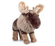 Animigos Plüschtier Elch, Stofftier im realistischen Design, kuschelig weich, ca. 25 cm groß