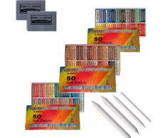 Maries Set A,B,C Pastellkreide, 150 Stück (50 Warm-, 50 Kalt-, 50 Warm-Kalt-Töne)