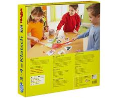 HABA 4538 - 3X4=Klatsch, lustiges Lernspiel für 2-6 Spieler ab 8 Jahren, Konzentrationsspiel zum spielerischen Trainieren des kleinen Einmaleins