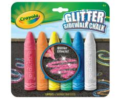 Crayola 51-1216-E-000 - Glitter Straßenkreide, 6 Stück