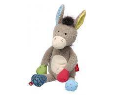 sigikid, Mädchen und Jungen, Stofftier Esel, Patchwork Sweety, Grau/Bunt, 38845
