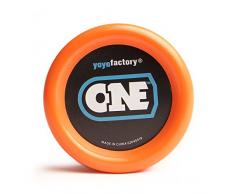 YoyoFactory ONE Yo-Yo Mit Extra Kugellager Und Schnur - ORANGE (Vom Anfänger Zum Profi, Moderne Leistung YoYo, Metall Kugellager, Schnur und Anleitung Enthalten)