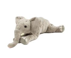 Teddys Rothenburg Kuscheltier Elefant 23 cm liegend grau Plüschtier Plüschelefant