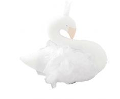 Steellwingsf Plüschtier Schwan Kuscheltier Kinder Baby Schlafpuppen für Kinderzimmer Dekoration Geburtstag Weihnachten Geschenk weiß