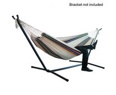 Ruipunuosi Hängemattenwiege Komfortable gestreifte Hängematte Großer Hängemattenstuhl Gartenhängematte ohne Ständer