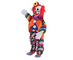 Fenteer Lustige Clown Mann Porzellan Puppe im Kleidung Spielzeug für Halloween Tisch Schreibtisch Dekoration - # 7, 23cm