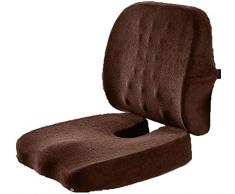 LMDH Kissen, bequem und waschbar, Büro-Computer Stuhl, Taille und Windel, Wohnkissen, Autorückenkissen (Color : Brown)