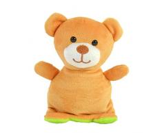 Kögler 26914 - Swappies - niedliches Wende - Plüschtier Frosch & Bär, 2 Kuscheltiere in einem, ca. 15 cm groß, aus weichem Polyester, waschbar, ideal als Geschenk für Jungen und Mädchen