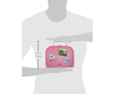 Steiff 111563 Lotte Teddybär im Koffer Plüschtier, Mehrfarbig