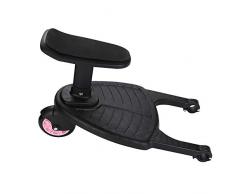 MorNon Buggy Board mit Sitz Universal Kiddy Board Trittbrett Für Kinderwagen Rollbrett Buggyboard
