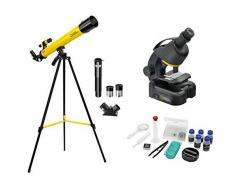 National Geographic Teleskop und Mikroskop Set für Kinder und Einsteiger mit umfangreichen Zubehör
