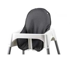 Tinydo® Hochstuhl-Sitzkissen optimal für IKEA Antilop und ähnliche Hochstühle mit Memory-Schaum-Dämpfung Sitzverkleinerer-Auflage für Babystühle rutschfest pflegeleicht (gepunktet)