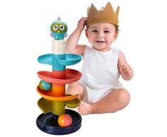 Activity Center Kugelbahn Spielzeug für Jungen und Mädchen , Pädagogisches Spielzeug Rolling Ball Stacker Tower , Lernspielzeug für Geschenke für Kleinkinder und Babys