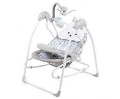 Elektrische Babywippe Deluxe - Baby-Schaukel Schaukelwippe mit Mobile, Fernbedienung, extra Schaukelstuhl