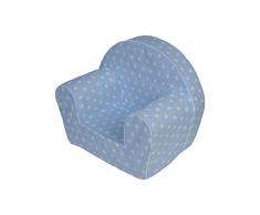 MuseHouse KindersesselStars Kinderstuhl Mini-Sofa Kindercouch Mini Sessel Kindermöbel für Spielzimmer und Kinderzimmer (BLUE-MHF124)