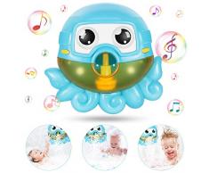joylink Badespielzeug Bubble, Badespielzeug Bubble Kinder Bubble Machine Automatische Bubbles Maker Octopus Seifenblasenmaschine Wasserspielzeug mit 42 Musik für Badewanne Kleinkindspielzeug