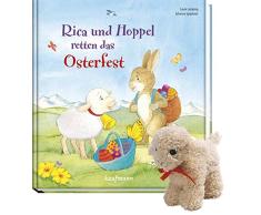 Rica und Hoppel retten das Osterfest mit Stoffschaf: Mein Streichel-Bilderbuch mit Fell