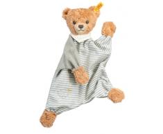 Steiff 239915 - Schlaf Gut Bär Schmusetuch, 30 cm, grau