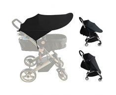 auvstar Baby Buggy Sun, Kinderwagen, Infant Kinderwagen Sonnensegel Baby Buggy schwarz Sun Shield, Sun Shield, Baby Buggy Autositz hat Ausgezeichneter UV-Schutz, sitable für Outdoor Reisen (Schwarz)