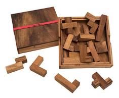 ROMBOL Spiel des Lebens - edles Denkspiel für langanhaltenden Spielspaß mit praktischem Verschlussband