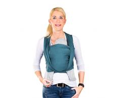HOPPEDIZ Baby-Tragetuch Ultraleichte Qualität, inklusive Bindeanleitung, Hamburg forest 4,60 m