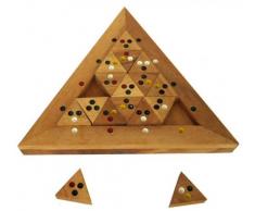 Tri-Match - Domino-Puzzle - Legespiel - Denkspiel - Knobelspiel - Geduldspiel - Logikspiel aus Holz